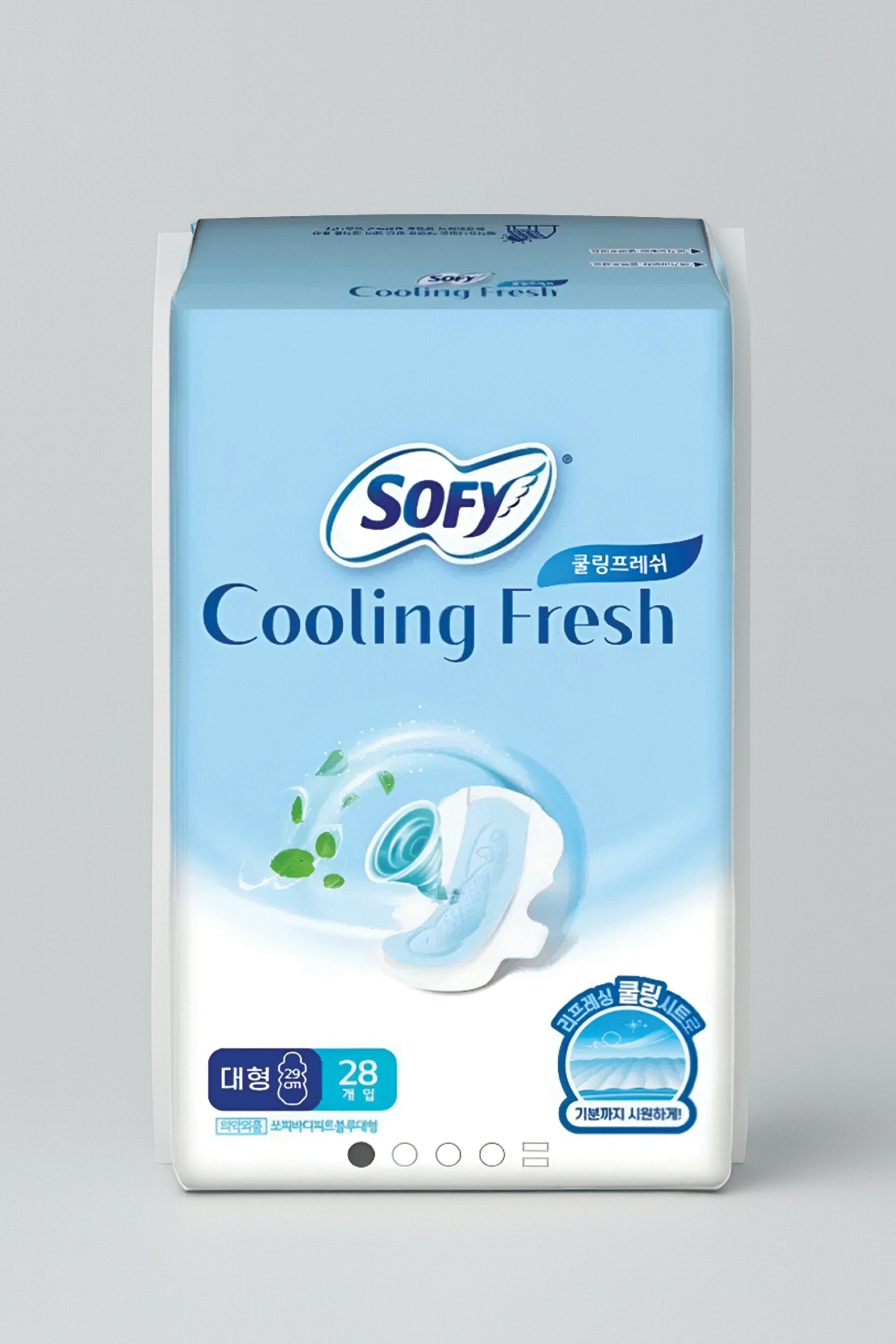 Cooling Fresh Sanitary Pads with Wings - Large