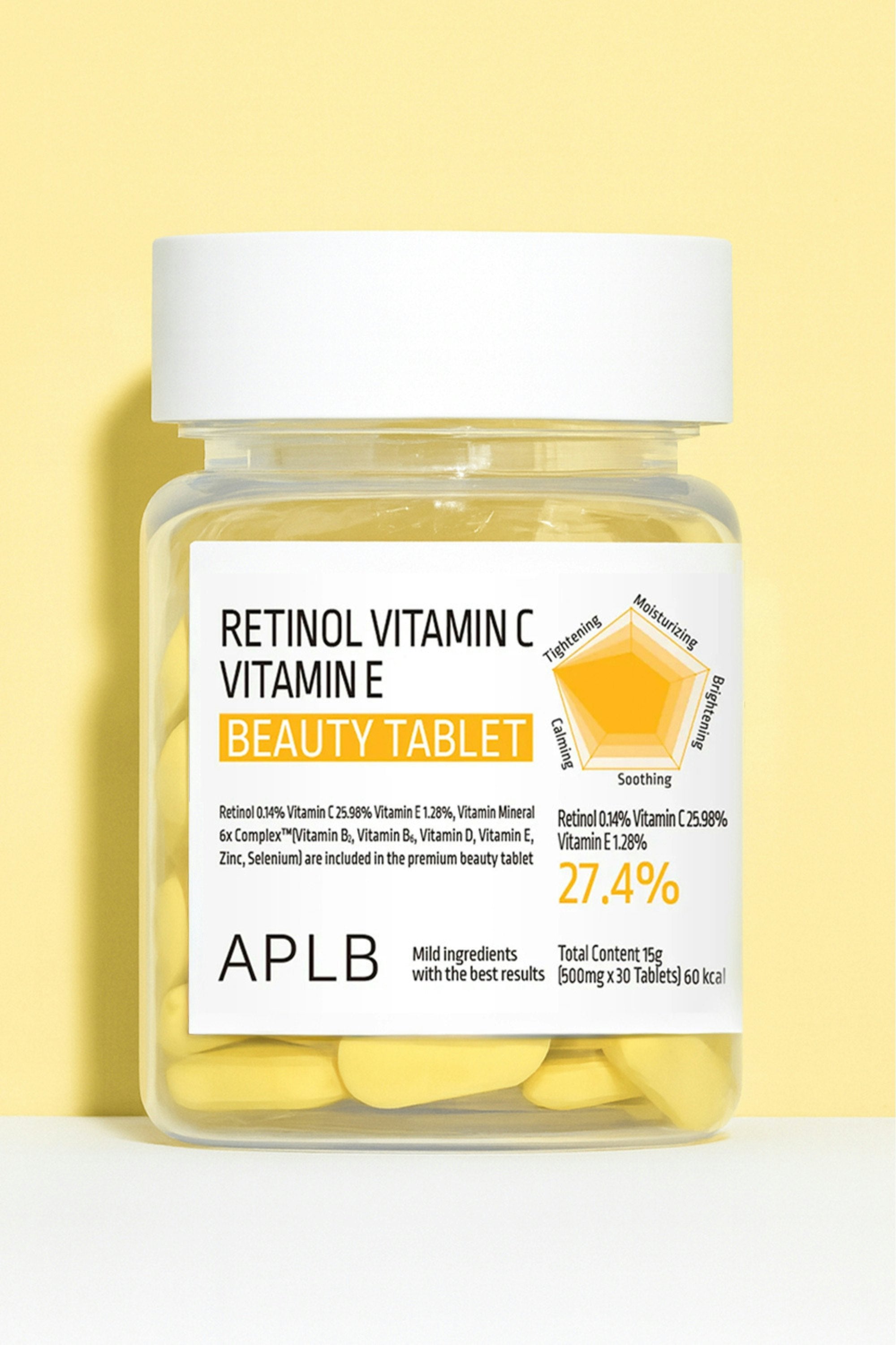 Retinol Vitamin C Vitamin E Beauty - 30 Tablets