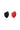 Mini Sponge Set Olive Cut, Black / Red
