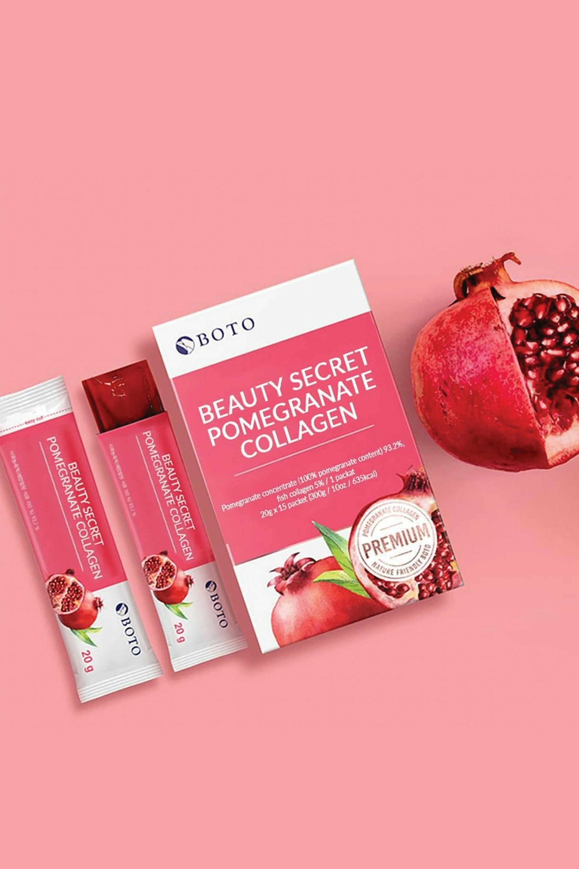 Beauty Secret Pomegranate Collagen - 15 Sticks