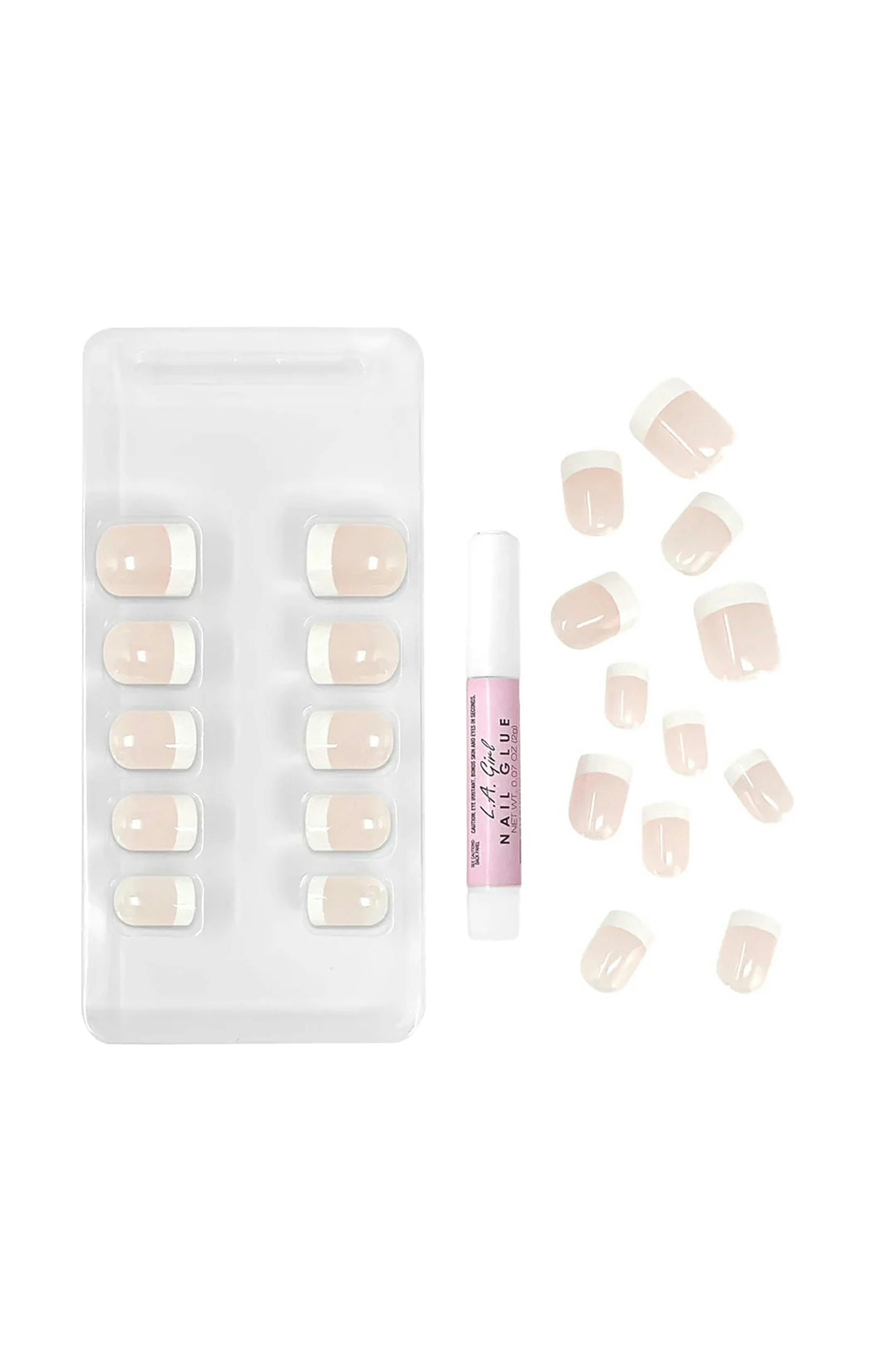 Oh So Shiny Artificial Nail Tips, Classy French