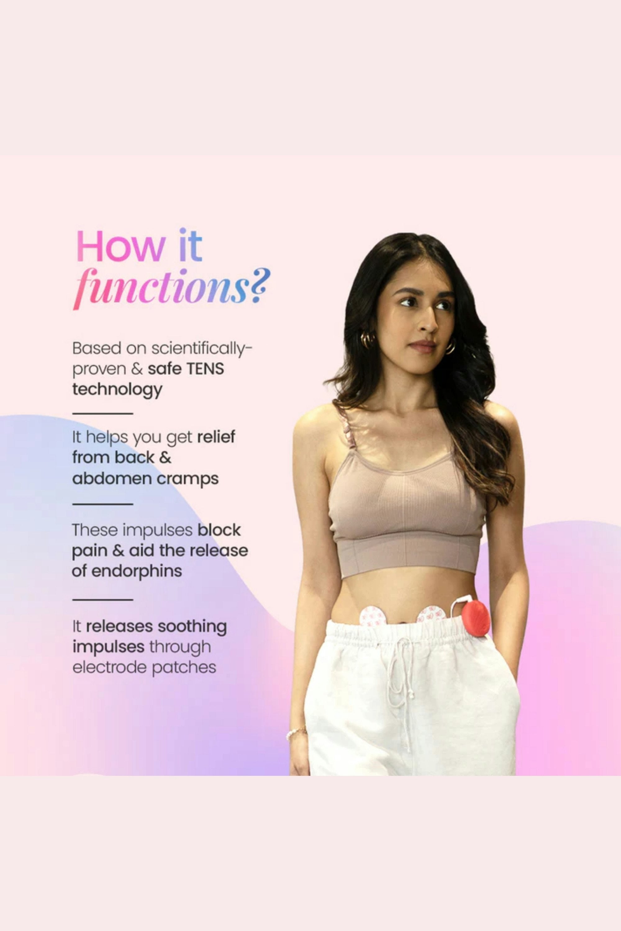 Patented Period Pain Relief TENS Device