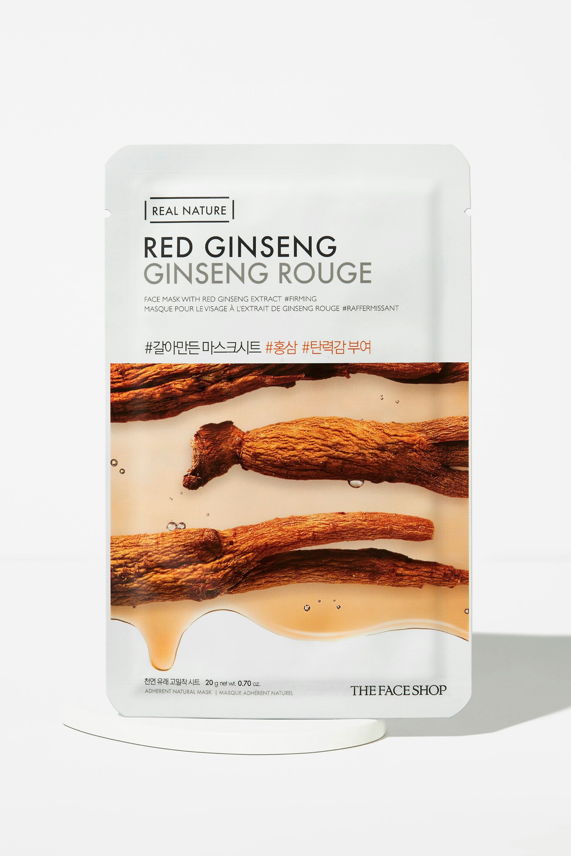 Real Nature Red Ginseng Face Mask