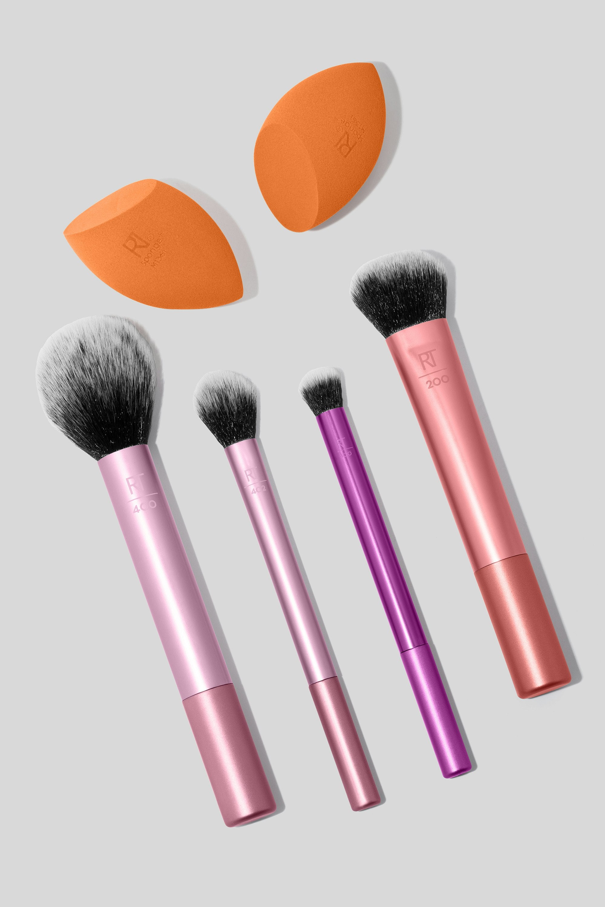Everyday Essentials Makeup Brush Set with Bonus Miracle Complexion Sponges, 6 Pieces