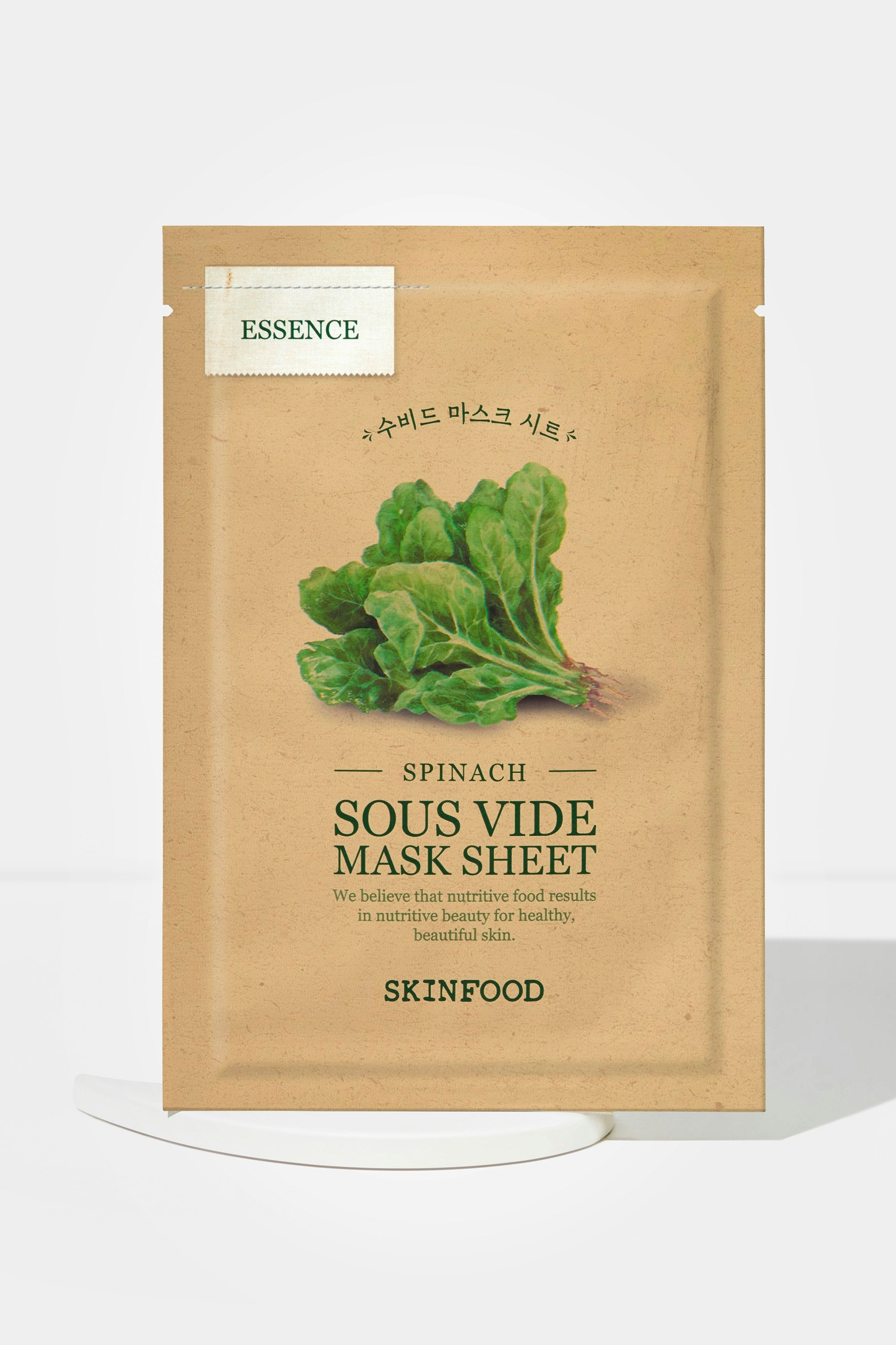 Spinach Sous Vide Mask Sheet