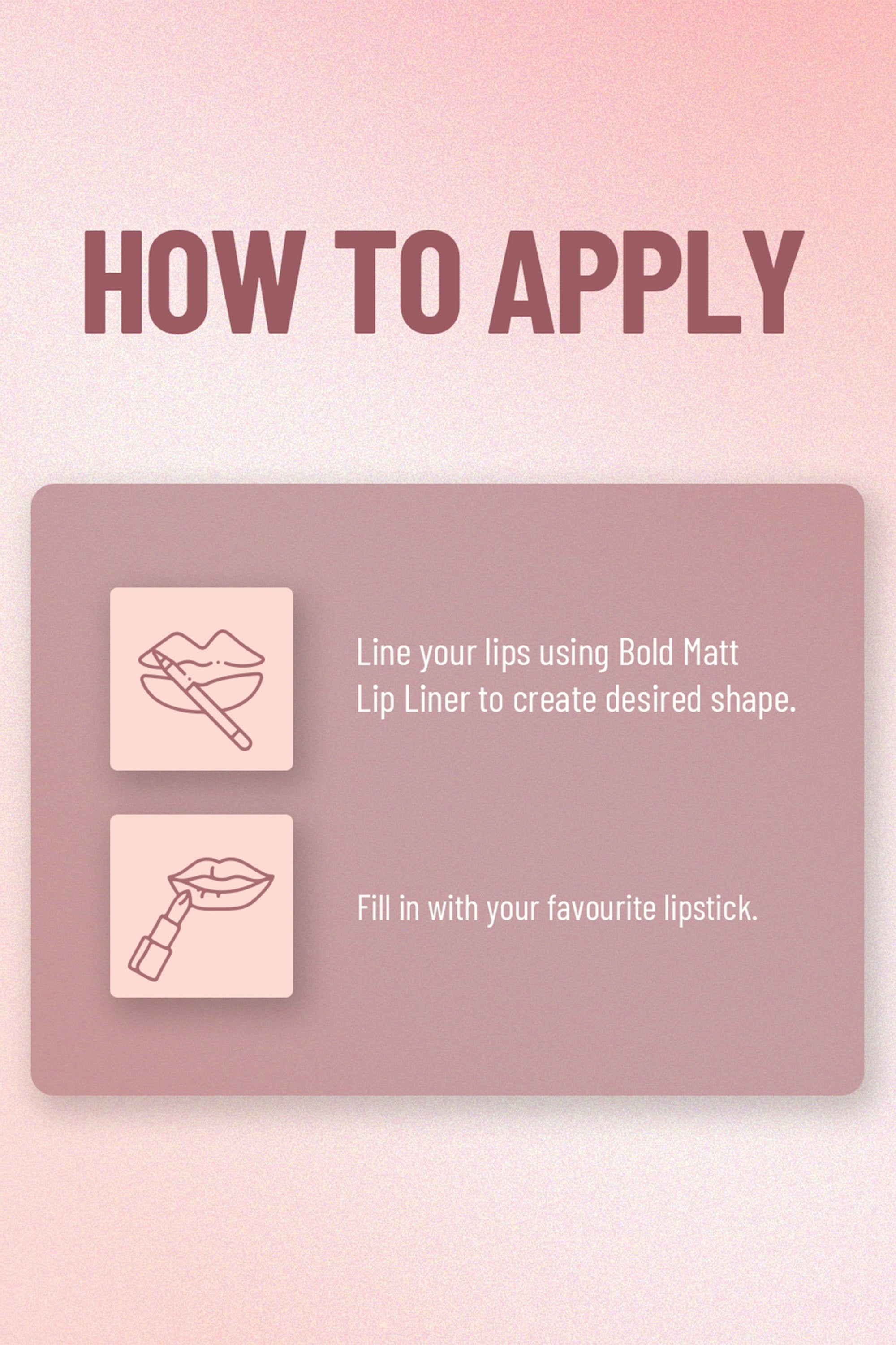 Bold Matte Lipliner Pack of 12 Pieces