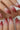 Press On Nail, Red Ombre-Medium Almond