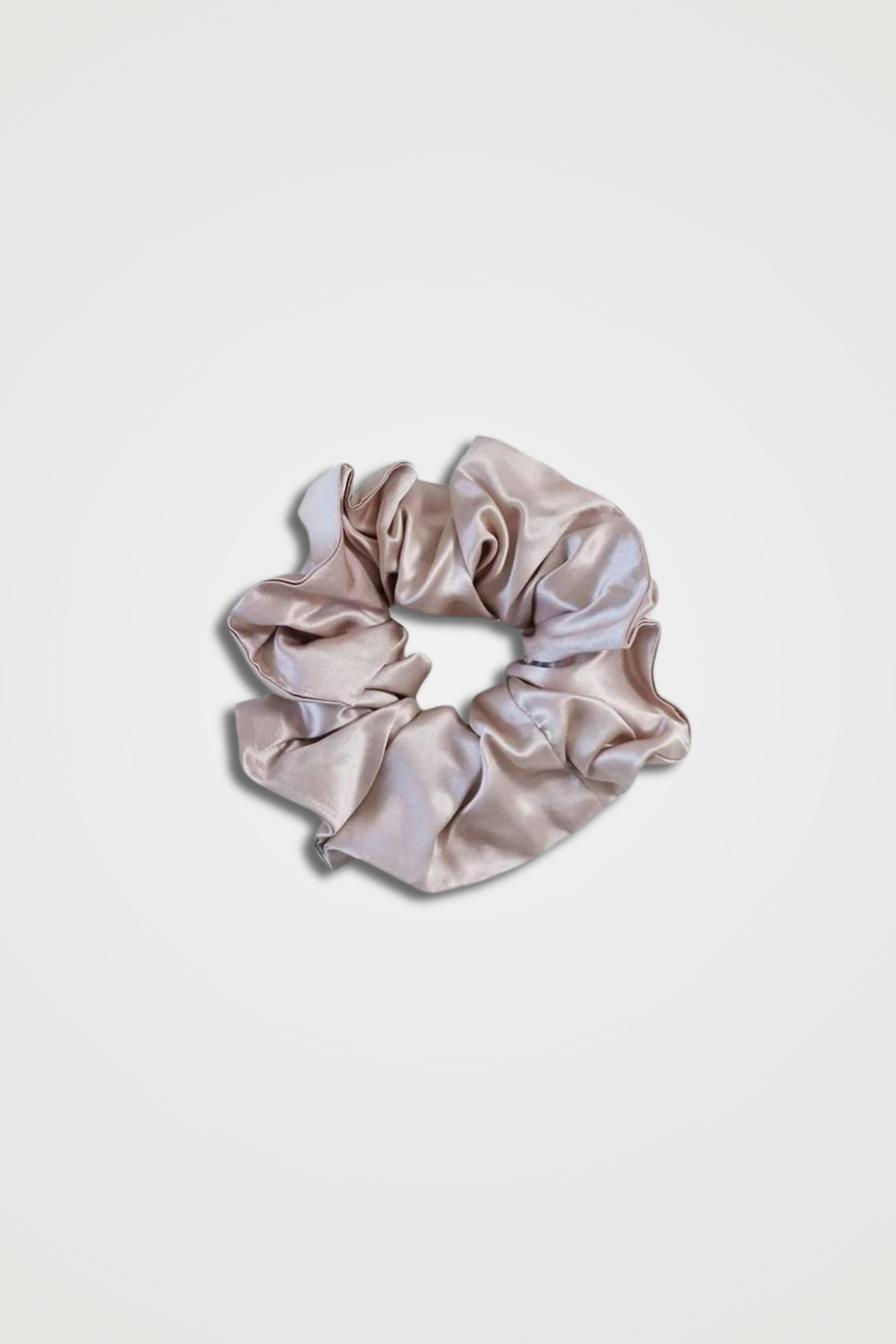 Bare Beige Silk Scrunchies