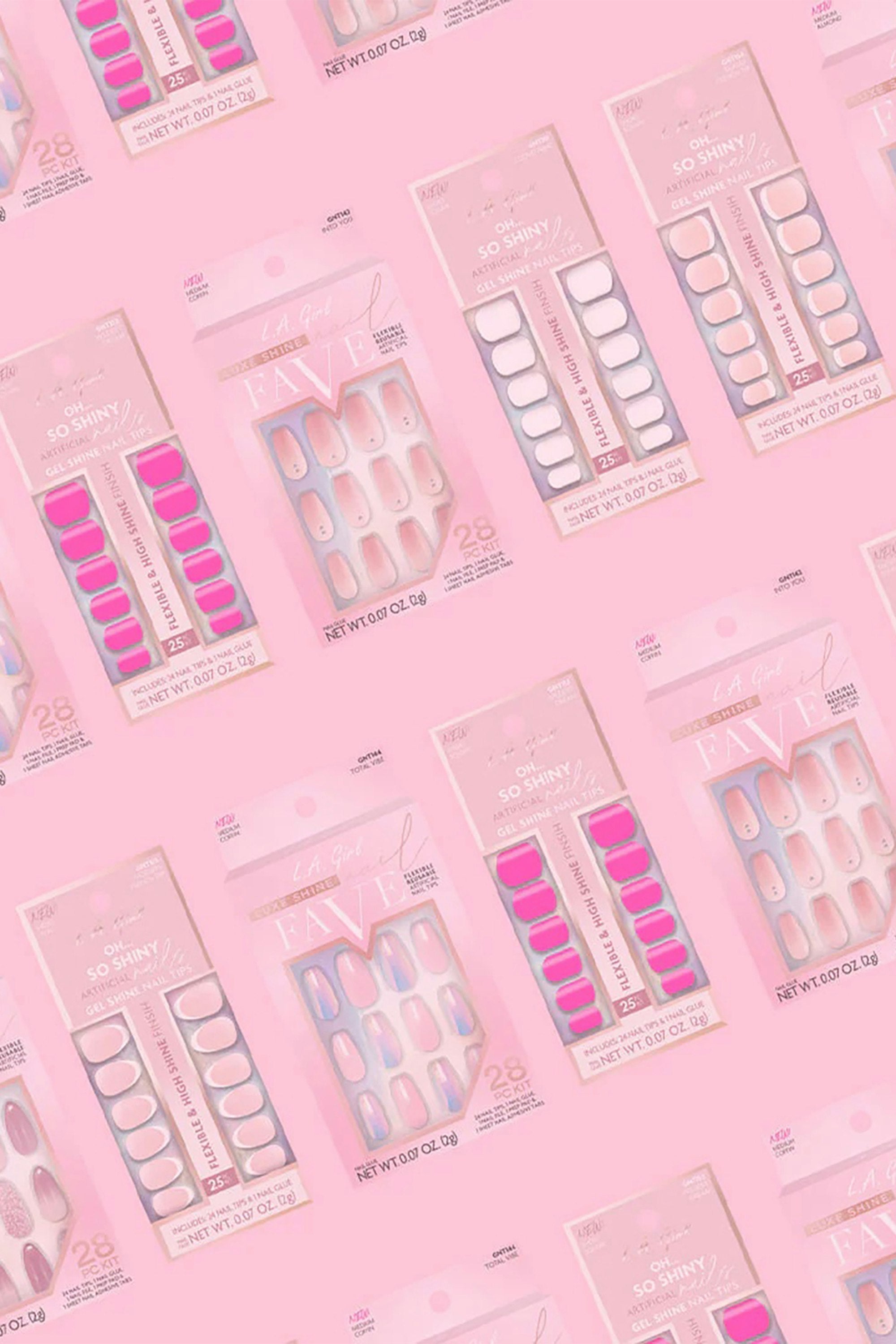 Luxe Shine Nail Fave Artificial Nail Tips, Excite me