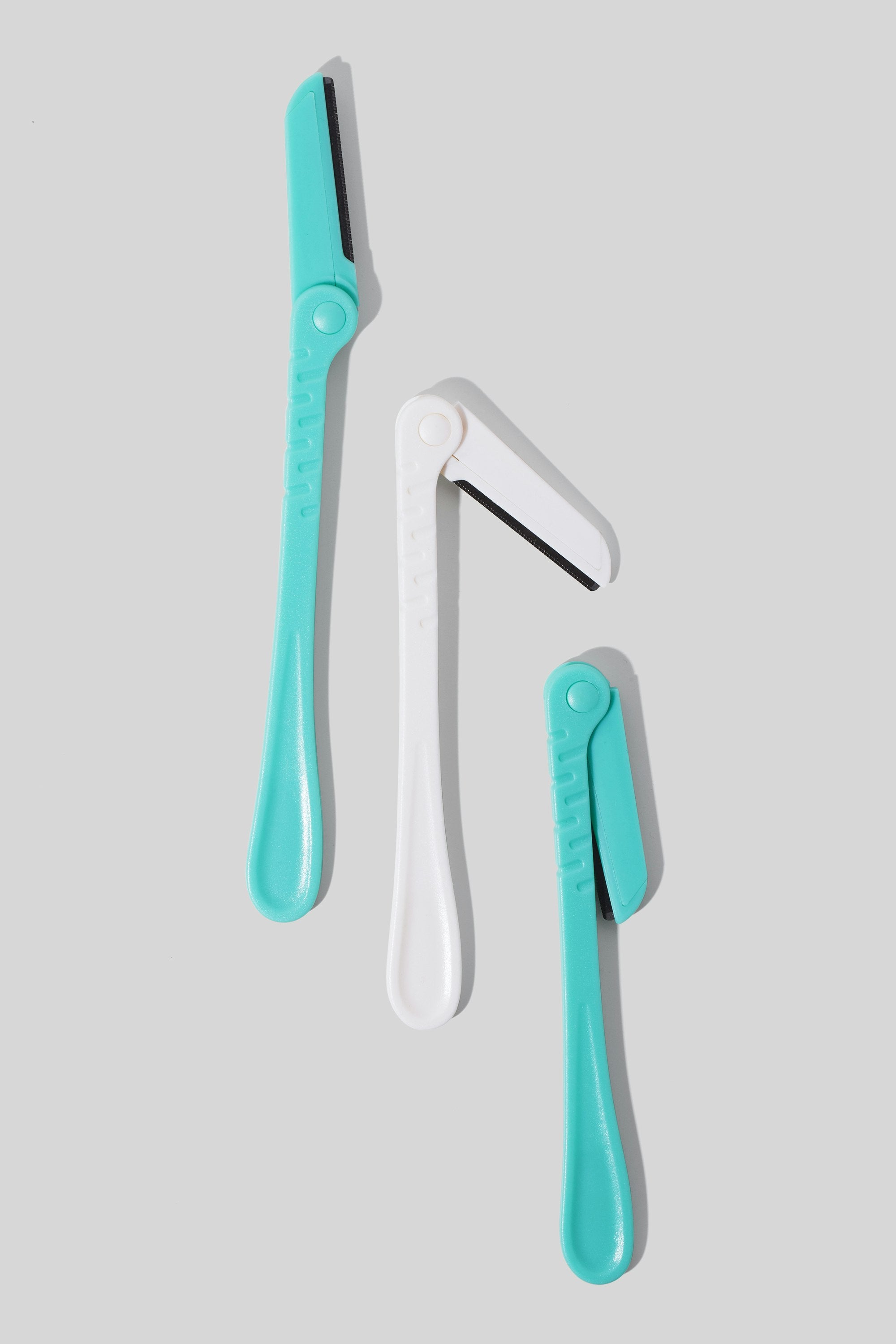 Foldable Eyebrow Razor with Precision Cover, Pack of 3