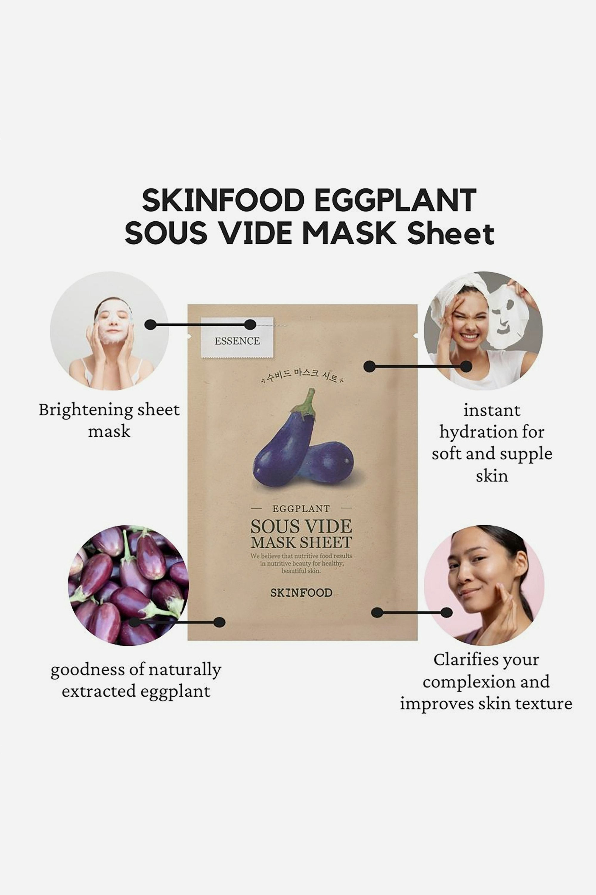 Eggplant Sous Vide Mask Sheet