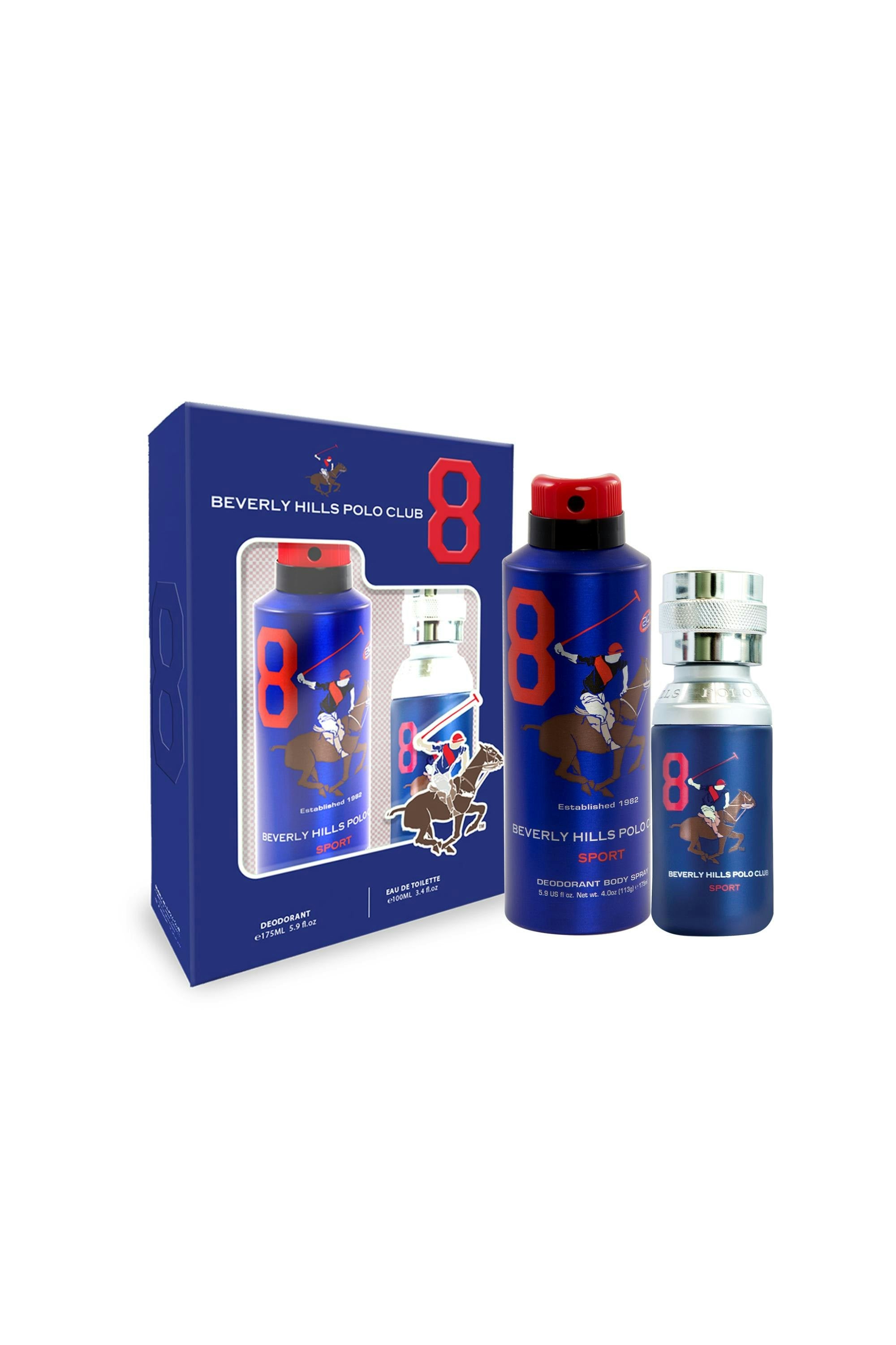 Gift Set Sport No.8 For Men Eau De Toilette 100 mL + Sport Deodorant 175 mL