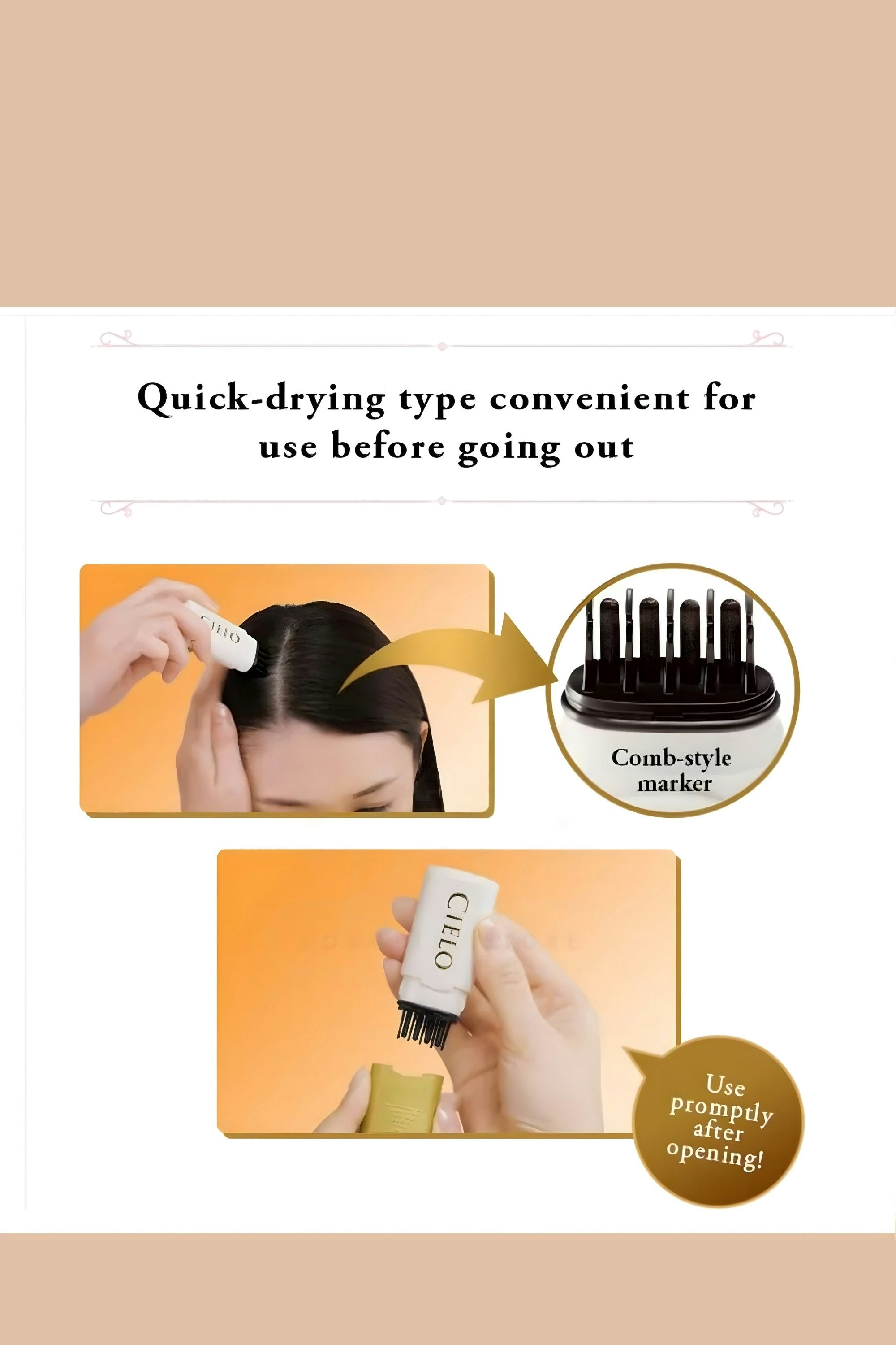 Cielo 1 Day Cover Gray Hair Color Comb