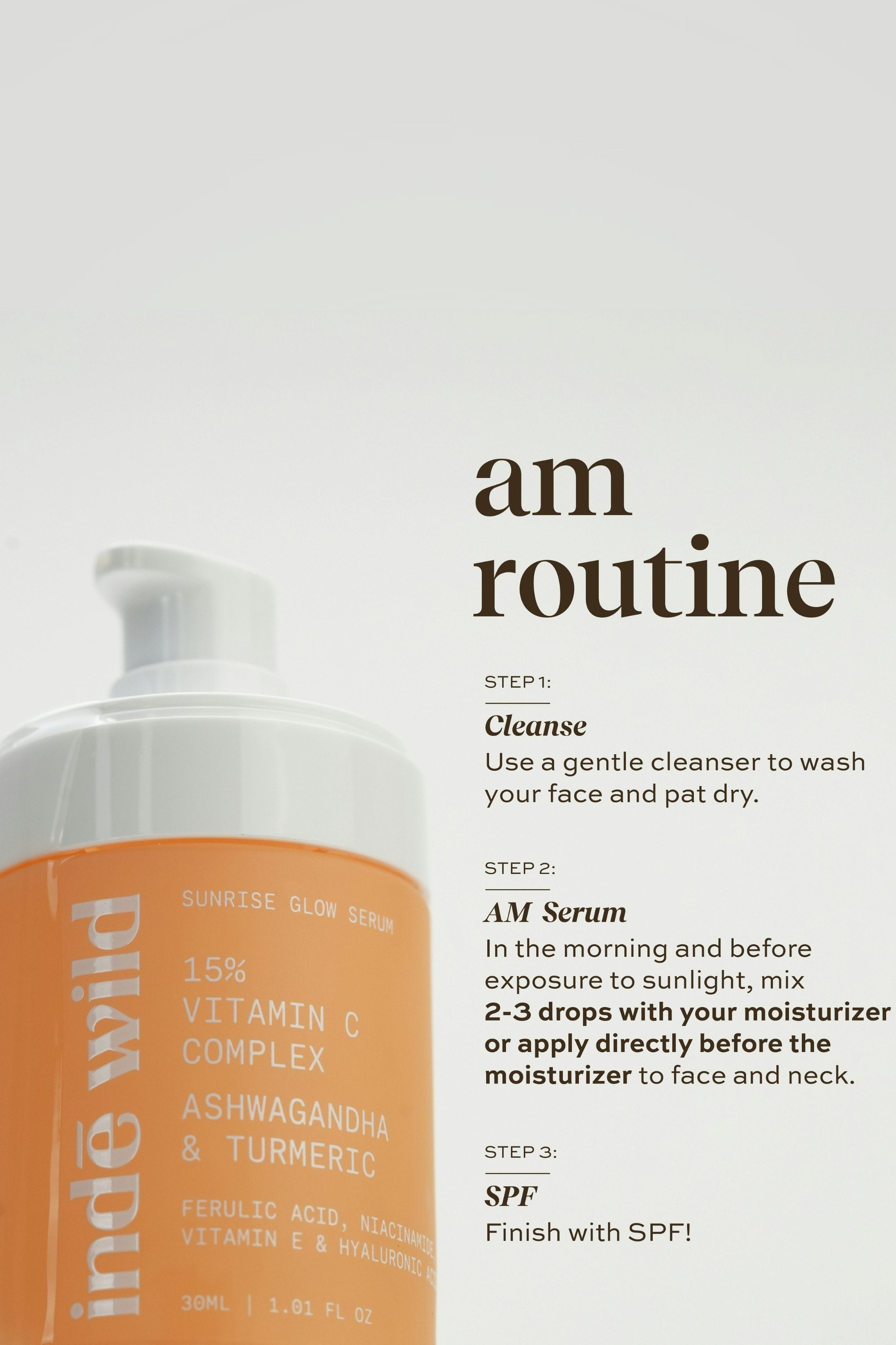 AM Sunrise Glow Serum - 15% Vitamin C