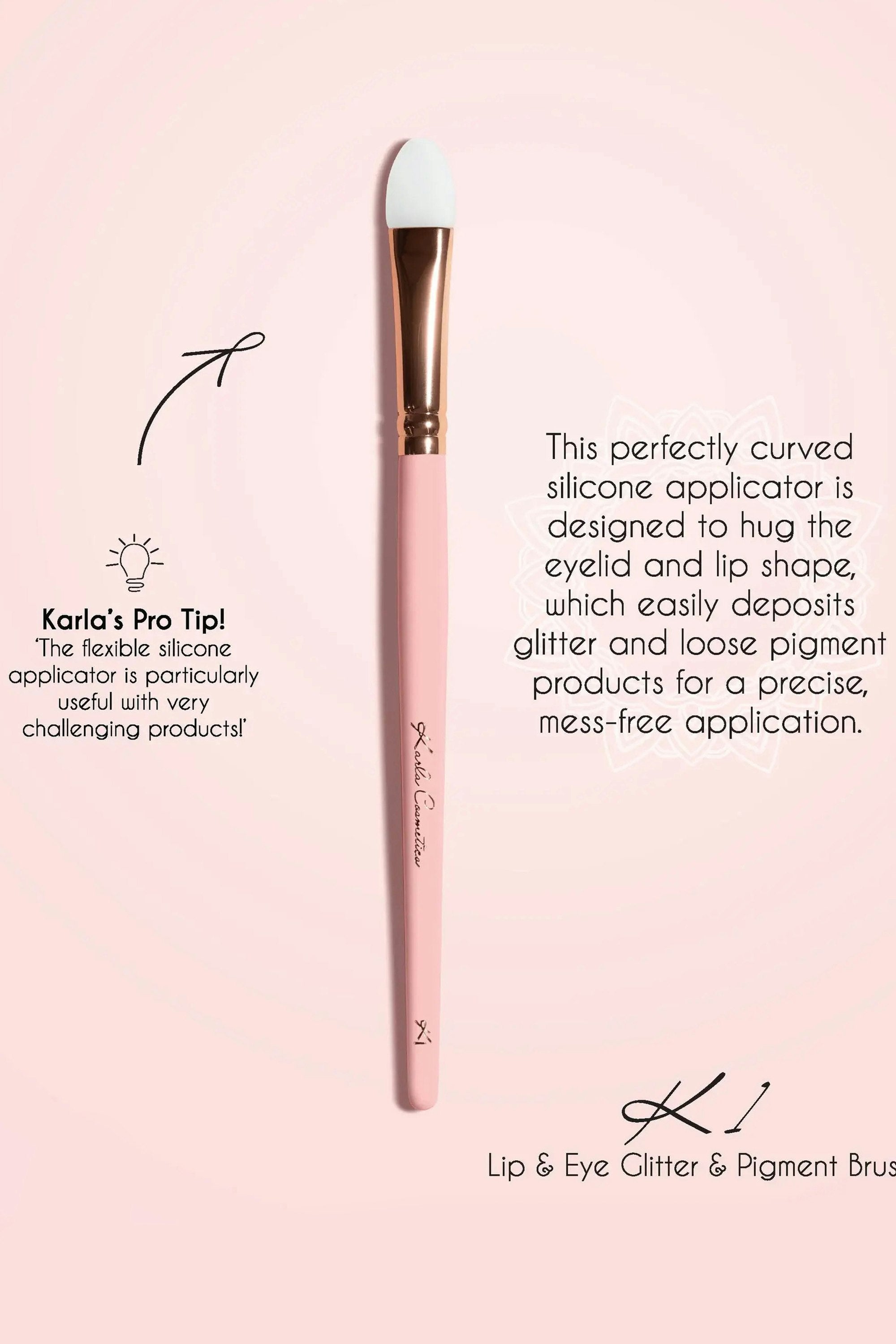 Eye & Lip Glitter Pigment Brush, 1 Piece