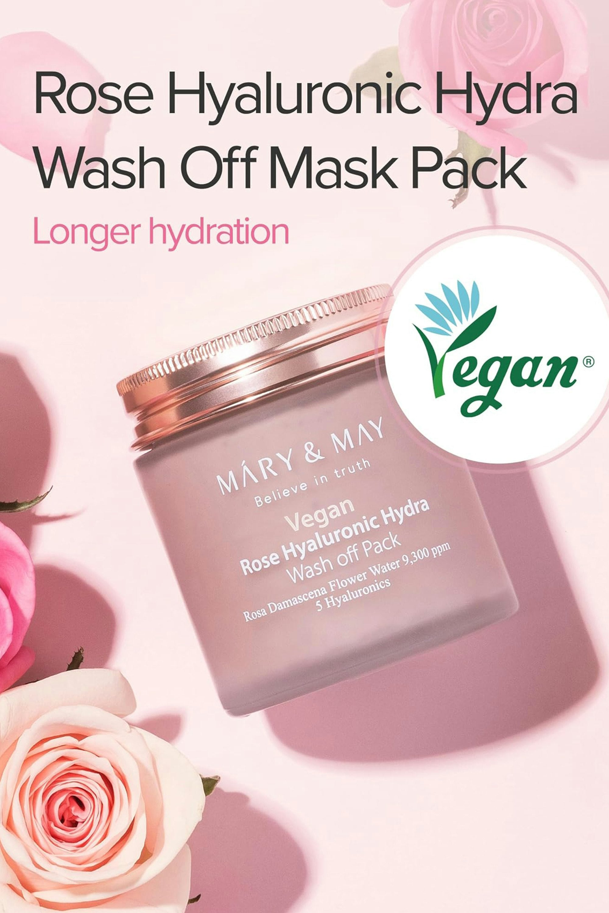 Rose Hyaluronic Hydra Wash off Pack