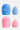 Mr. & Mrs. Bounce Water Drop Cut, Olive Cut, Blue / Pink
