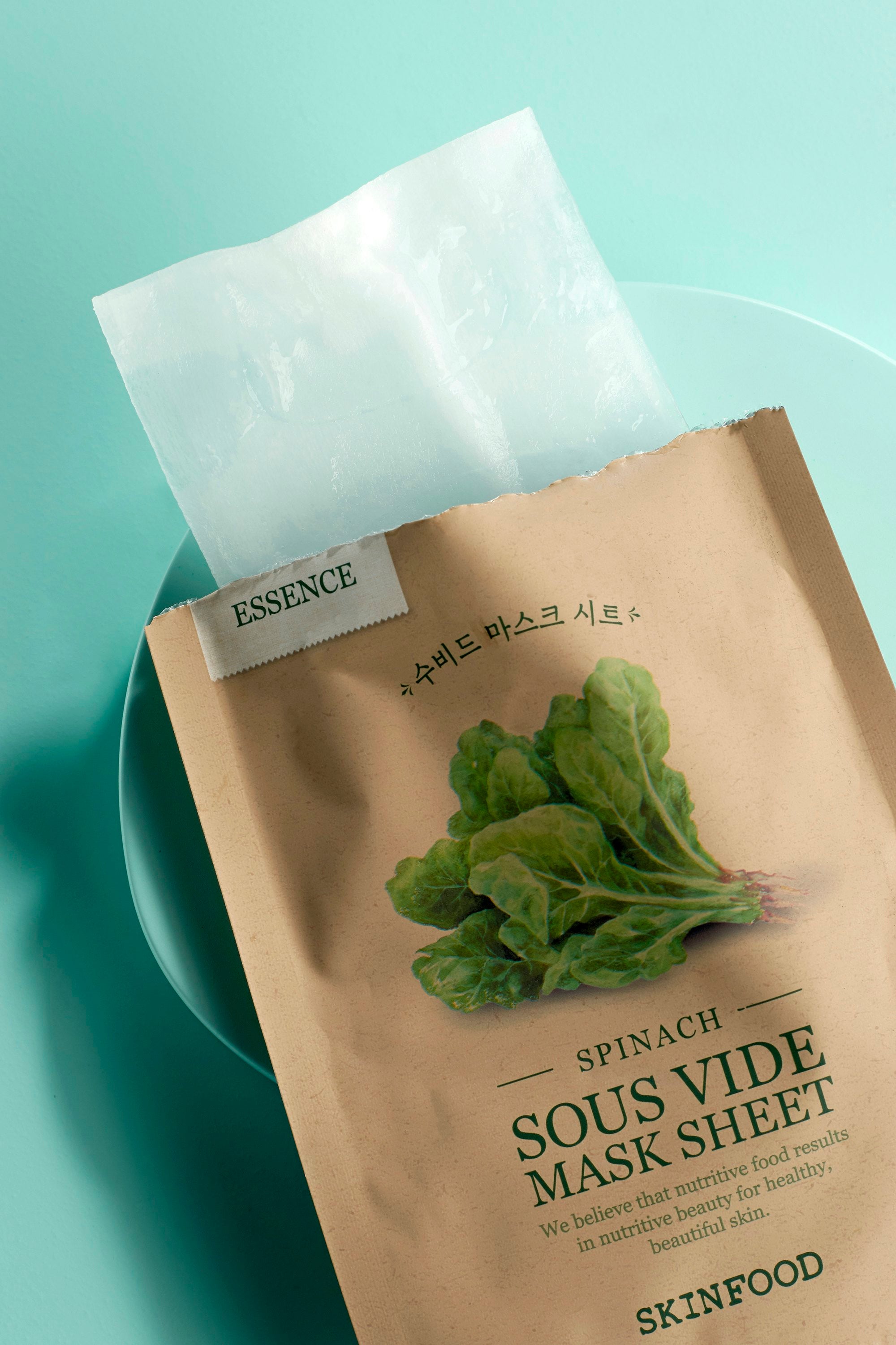 Spinach Sous Vide Mask Sheet