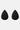 Mini Sponge Set Water Drop, Black