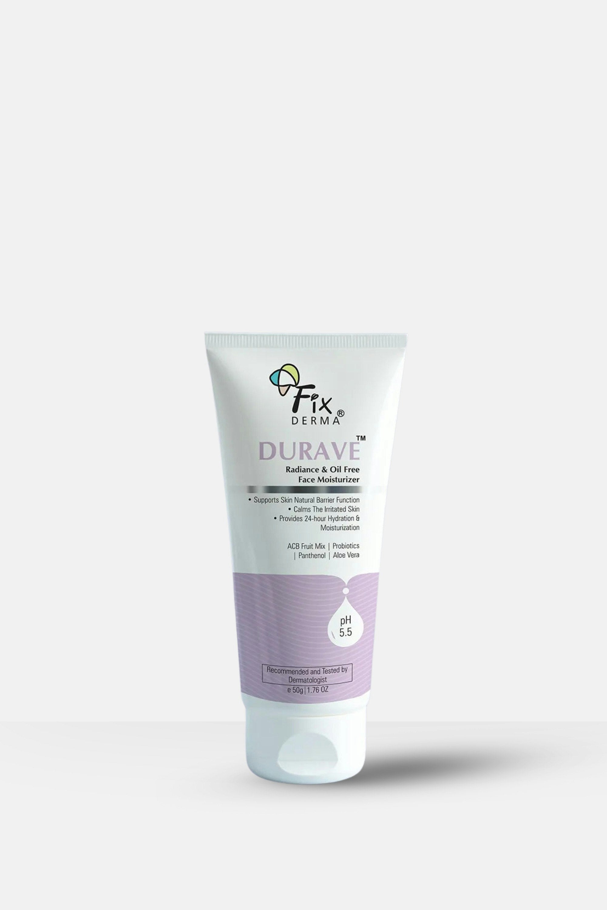 Durave Radiance, Oil Free & Brightening Face Moisturizer