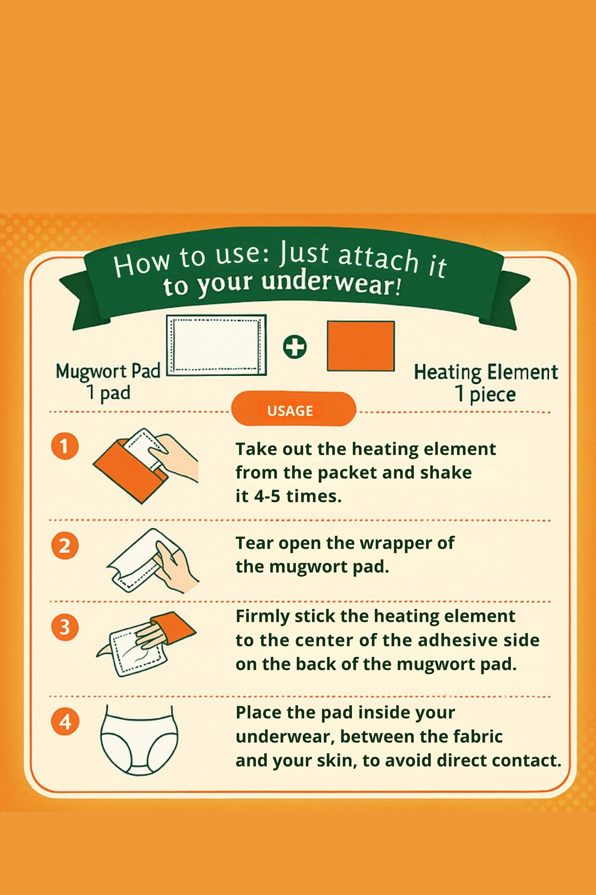 Wormwood Onza Pat – Organic Cotton Thermal Pad For Feminine Care